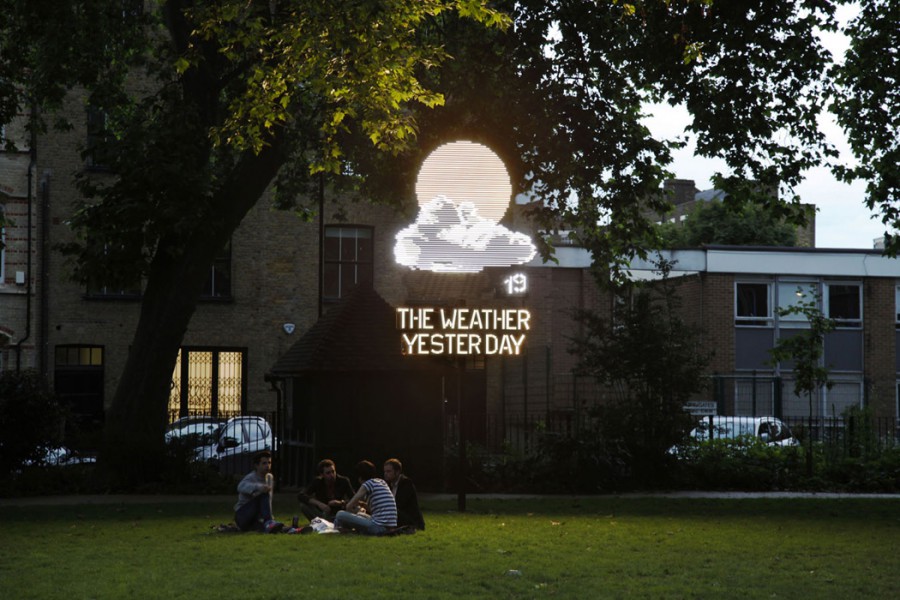 'The Weather Yesterday', 2012 | Troika (Eva Rucki, Sebastien Noel, Conny Freyer)